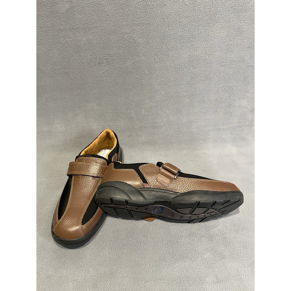 Dr Comfort Douglas 6620 Men's 13 XW Chestnut Brown Black Leather